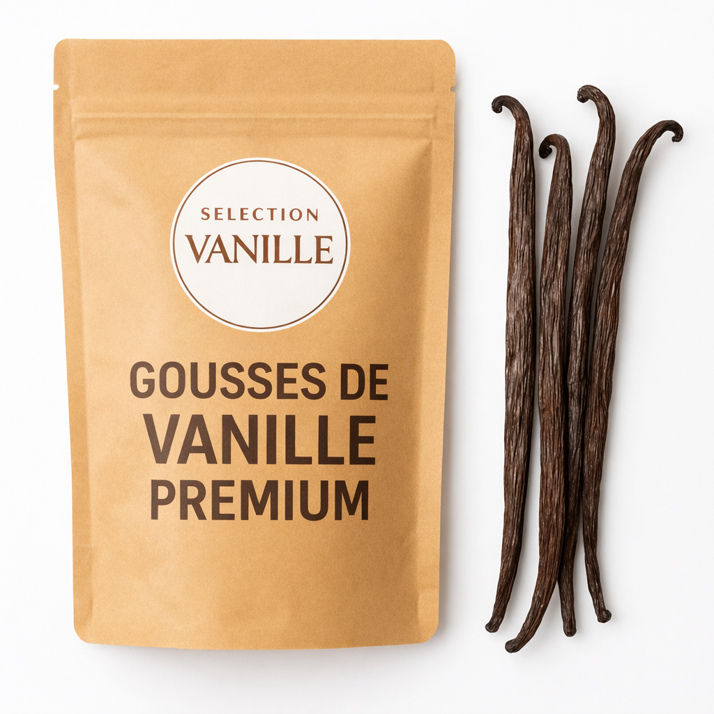 5 GOUSSES DE VANILLE 14/16 CM